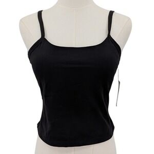 NWT FLX Women's Small Black Spaghetti Strap Tank Top Training‎ Athletic